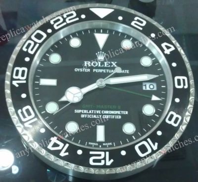Replica Rolex GMT-Master II SS Black Wall Clock